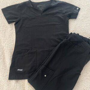 Women’s Scrubs - Black - Grey’s Anatomy - Small and Extra Small